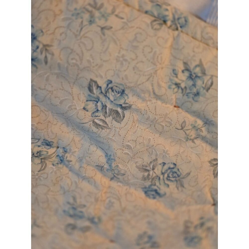 Vintage Shabby Chic Pink Cottagecore Patchwork Throw Blanket - Picture 10 of 11